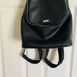 Calvin Klein Black Textured Backpack